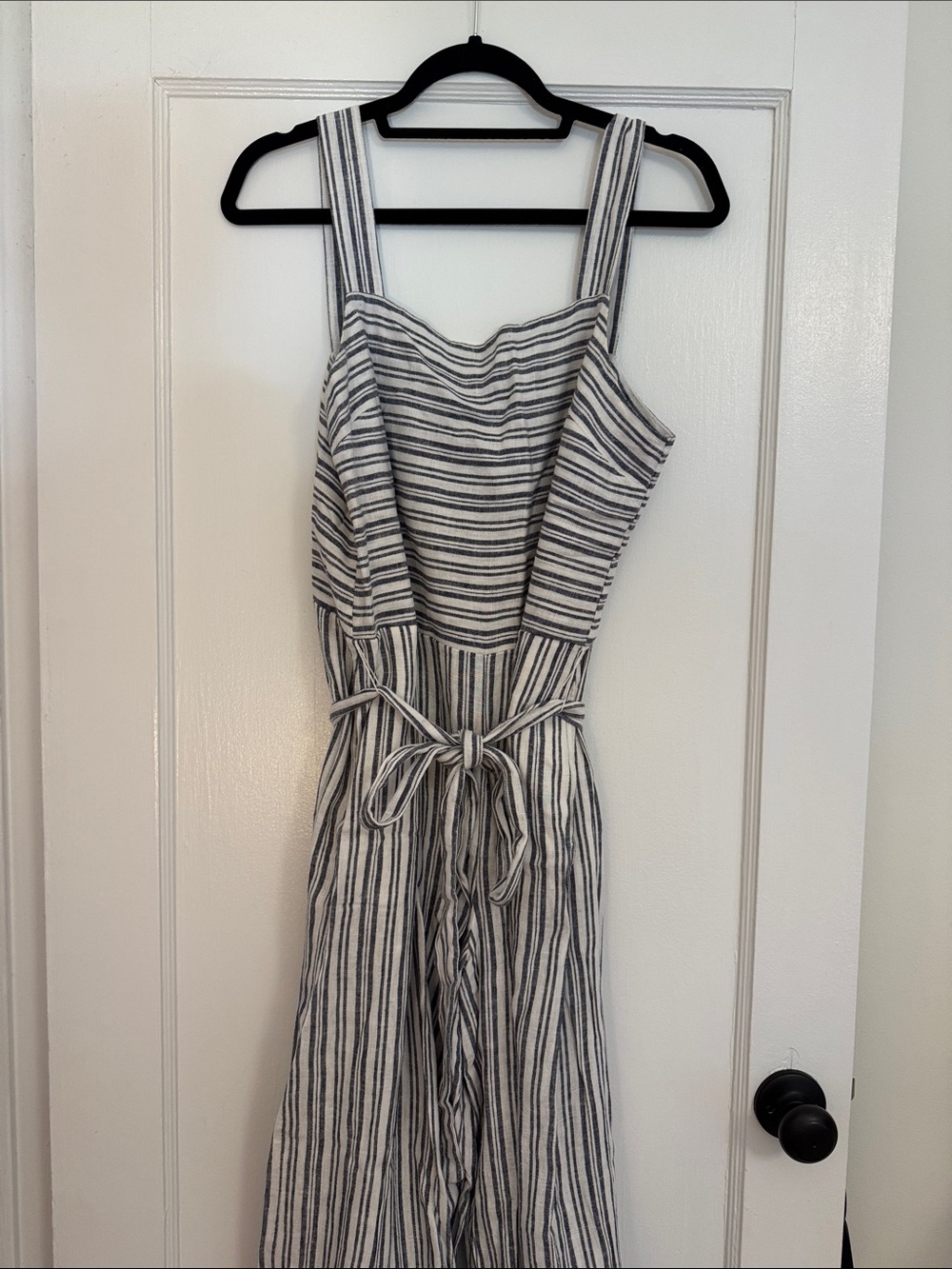 GAP Striped Black and White Jumpsuit